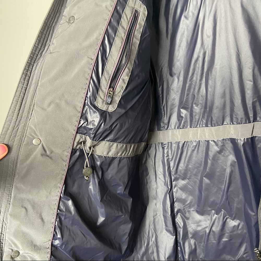 Massimo Dutti Gray Down Jacket Large - image 8